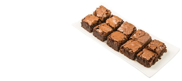 Leckere Brownie-Kuchen — Stockfoto