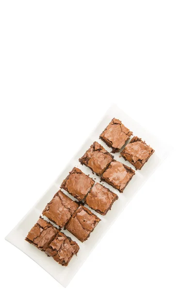 Leckere Brownie-Kuchen — Stockfoto