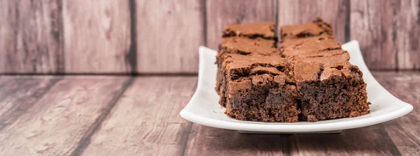 Вкусные пирожные Brownie — стоковое фото