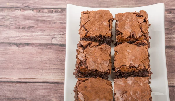 Вкусные пирожные Brownie — стоковое фото