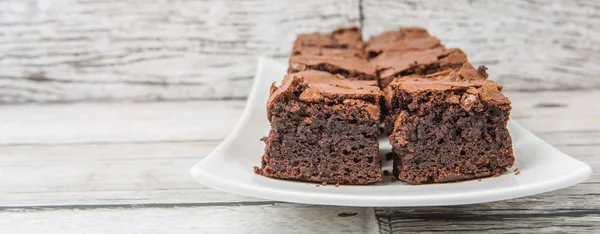 Leckere Brownie-Kuchen — Stockfoto