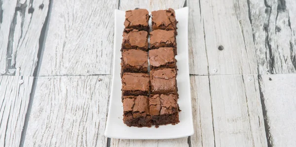 Вкусные пирожные Brownie — стоковое фото