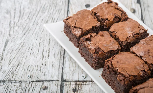 Вкусные пирожные Brownie — стоковое фото