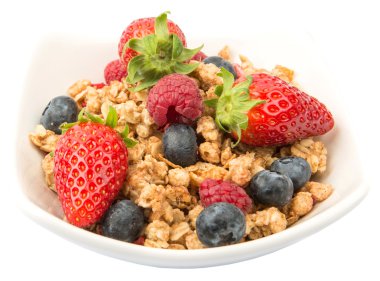 Mısır gevreği ve çilek