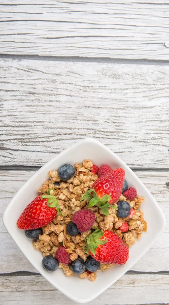 Desayuno Cereales y bayas — Foto de Stock