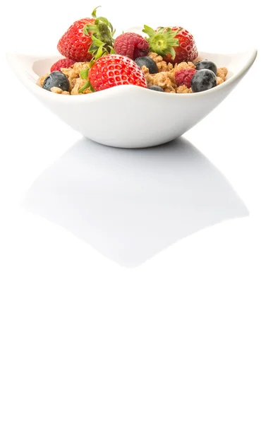 Breakfast Cereal And Berries — Stock Photo, Image
