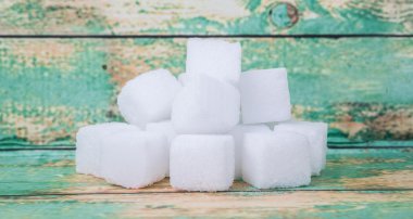 kesme şeker yığını