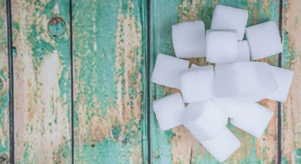 Haufen Zuckerwürfel — Stockfoto