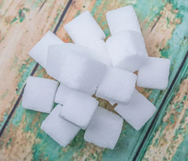 Haufen Zuckerwürfel — Stockfoto