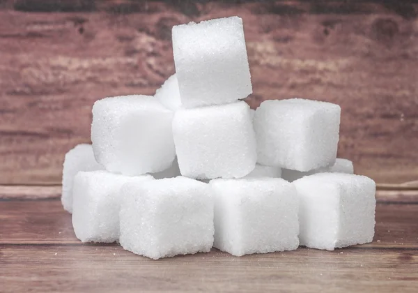 Pilha de cubos de açúcar — Fotografia de Stock