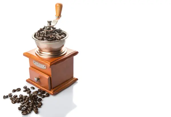 Coffee Bean And Coffee Mill — Stock Photo, Image
