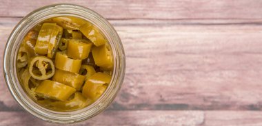 Mason kavanoz turşu biber