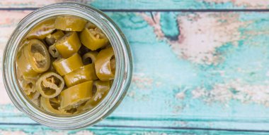 Mason kavanoz turşu biber