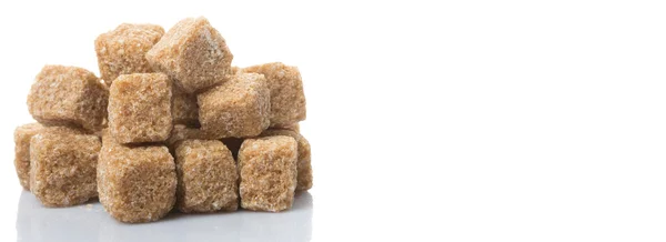 Hnědá cukrová třtina cukr — Stock fotografie