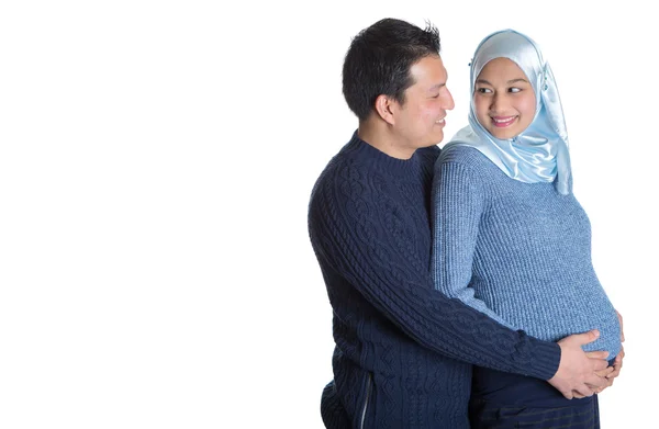 Jóvenes Esperando pareja musulmana — Foto de Stock