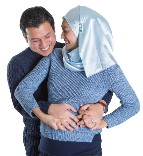 Jóvenes Esperando pareja musulmana — Foto de Stock