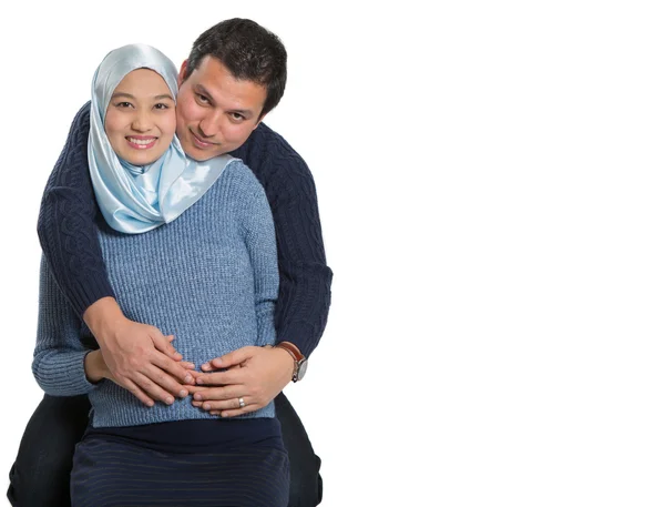 Jóvenes Esperando pareja musulmana — Foto de Stock