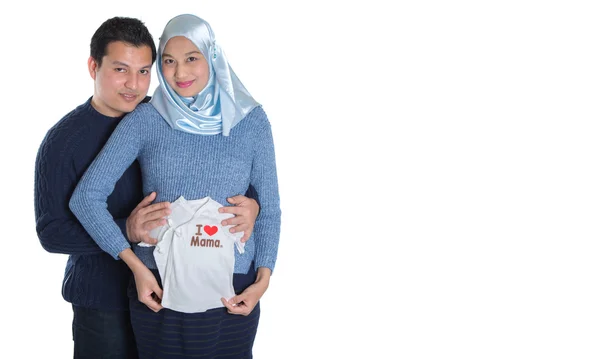 年轻人期望对穆斯林夫妇 — 图库照片