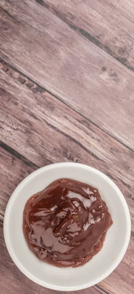 Raspberry Curd White Bowl — Stock Photo, Image