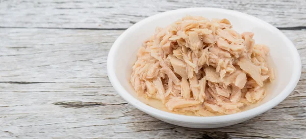 Tuna Flake In White Bowl — Stock Photo, Image