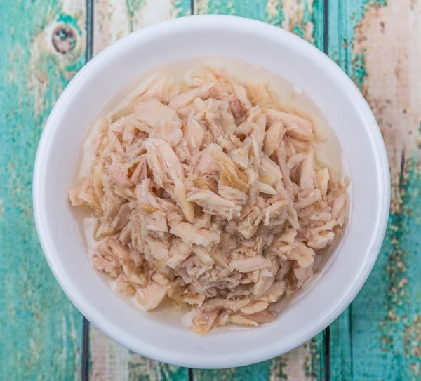 Tuna Flake In White Bowl — Stock Photo, Image