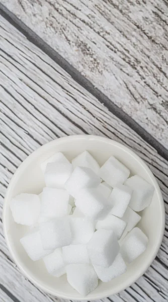 Cubos de azúcar blanco — Foto de Stock