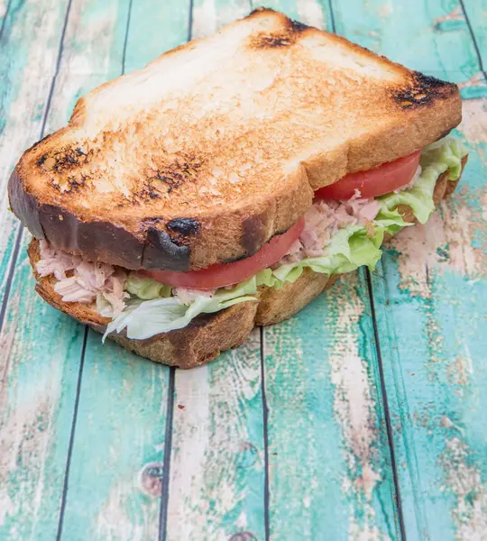 焼いたマグロのサンドイッチ — ストック写真