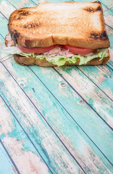 Tosty tuńczyka Sandwich — Zdjęcie stockowe