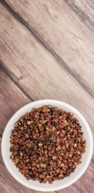 Sichuan biber beyaz kase