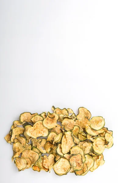 Dried porcini mushroom in a white bowl over white background — Stock Photo, Image