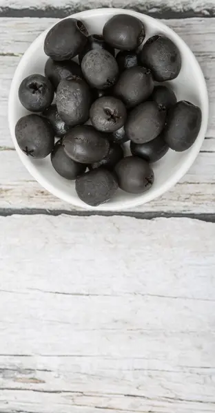 Pickled Black Olives — Stock Photo, Image