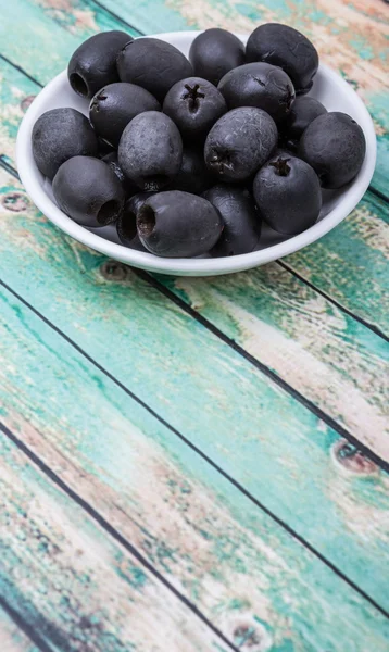 Pickled Black Olives — Stock Photo, Image