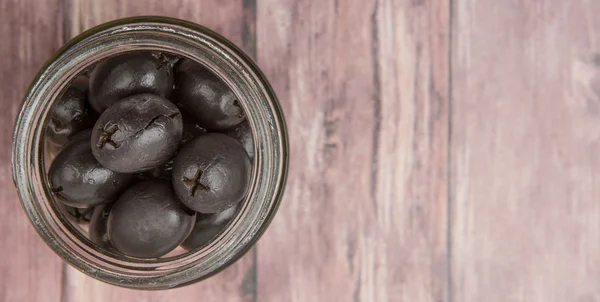 Pickled Black Olives — Stock Photo, Image