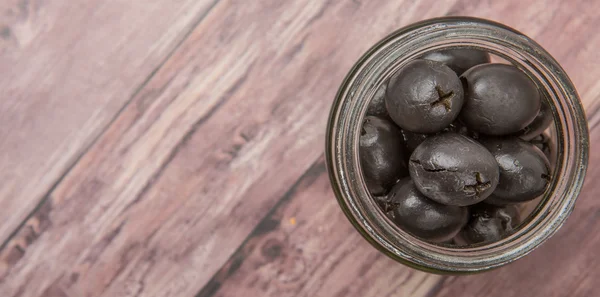 Pickled Black Olives — Stock Photo, Image