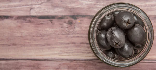 Pickled Black Olives — Stock Photo, Image