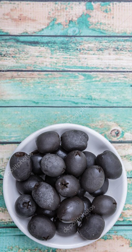 Pickled Black Olives — Stock Photo © akulamatiau 98013868