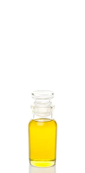 Olive Oil In Glass Bottle — Stock Photo, Image