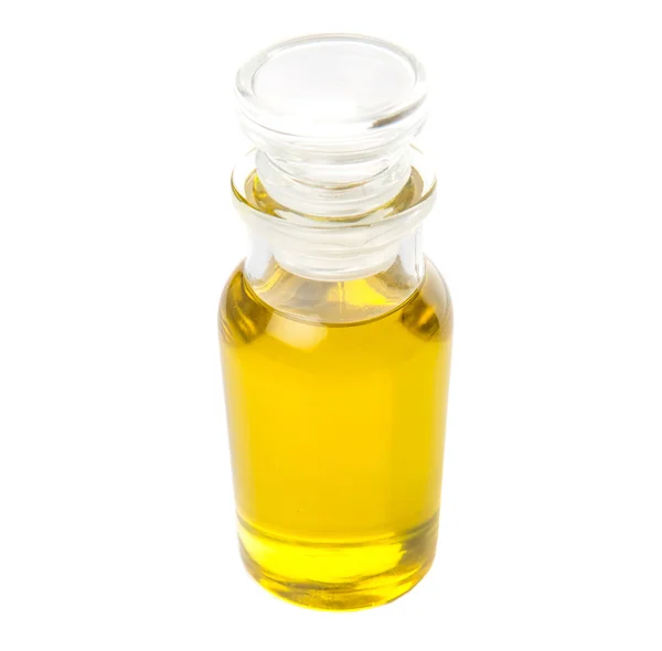 Olive Oil In Glass Bottle — Stock Photo, Image