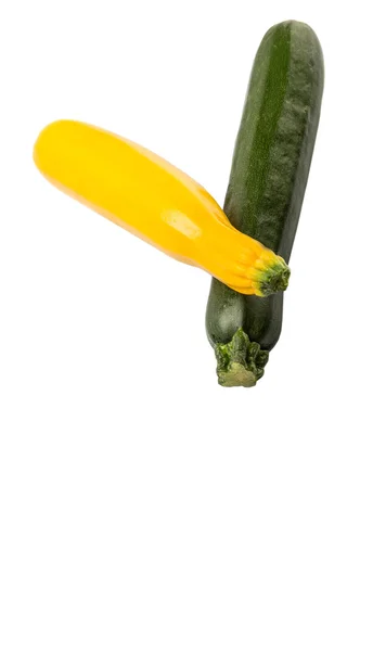 Gelbe und grüne Zucchinis — Stockfoto