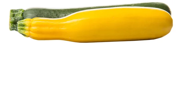 Gul och grön zucchini — Stockfoto