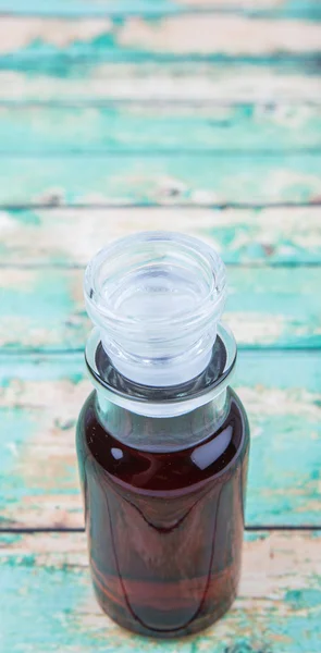 Maple Vinegar In Glass Vial — Stock Photo, Image