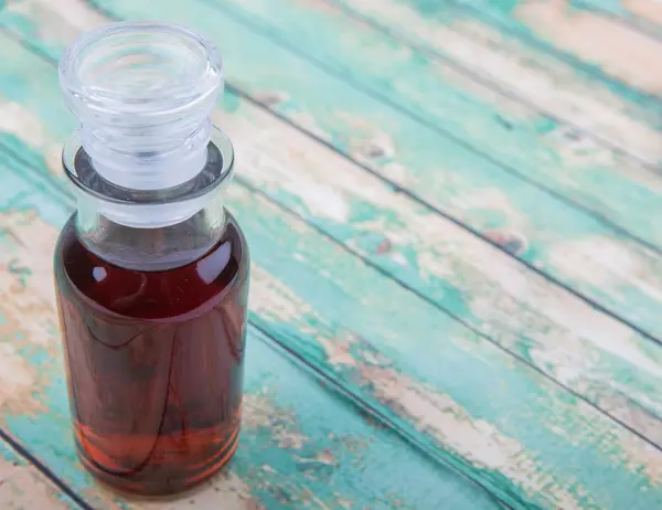 Maple Vinegar Dalam Kaca Vial — Stok Foto