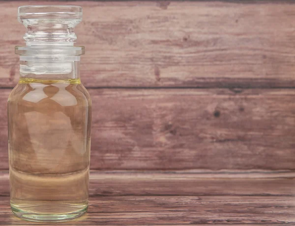 Apple Vinegar In Glass Vial — Stock Photo, Image