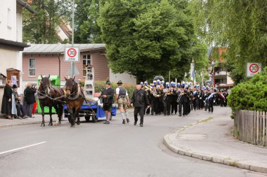 Hausham, Almanya, 07.17.2016: Güzellik Yarışması 50 yıl madeni kapatma Hausham