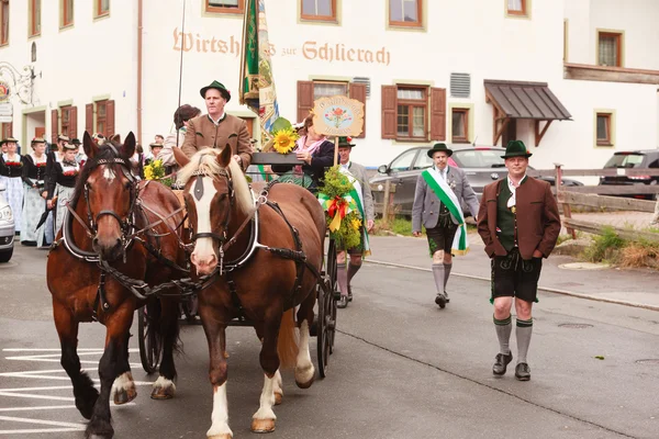 Halberstadt-ból, Németország, 07.17.2016: parádé 50 éves bánya bezárása a Halberstadt-ból — Stock Fotó