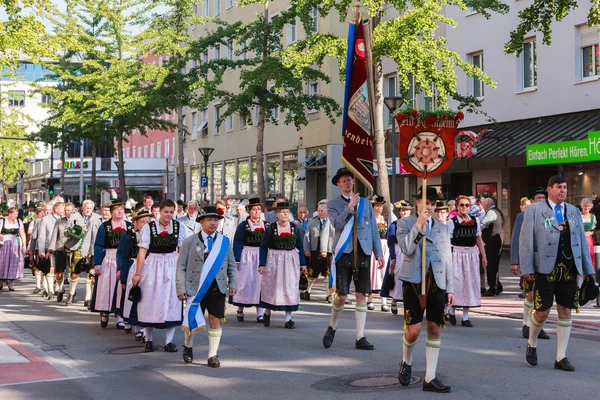 Rosenheim, Germany, 09/04/2016: Harvest festival parade in Rosenheim — Stock Photo, Image