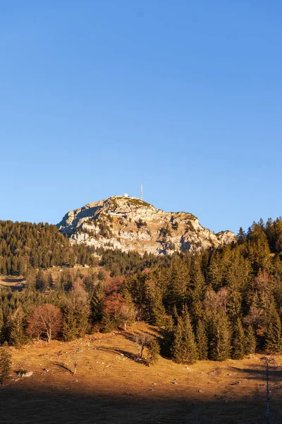 Wendelstein Est Une Montagne 1838 Haut Dans Les Alpes Bavaroises — Photo