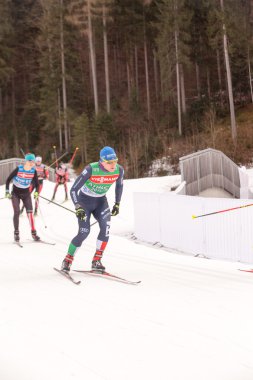 Ruhpolding, Almanya, 2016/01/06: eğitim daha önce Ruhploding Biatlon Dünya Kupası