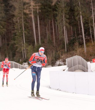 Ruhpolding, Almanya, 2016/01/06: eğitim daha önce Ruhploding Biatlon Dünya Kupası