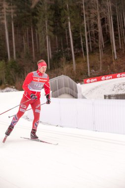 Ruhpolding, Almanya, 2016/01/06: eğitim daha önce Ruhploding Biatlon Dünya Kupası